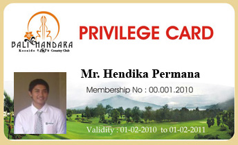 Bali Handara Kosaido Privilege Card